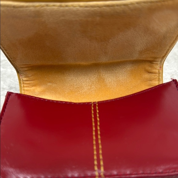 Vintage Tiny Red Wristlet case purse by Gnarley Fish - Picture 7 of 9